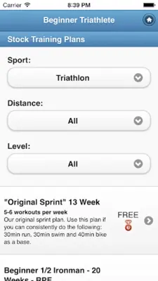 BeginnerTriathlete Mobile android App screenshot 3