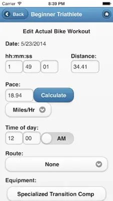 BeginnerTriathlete Mobile android App screenshot 5